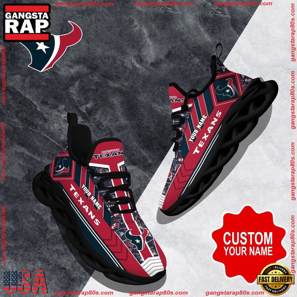 Ideafootwear Houston Texans Max Soul Shoes Sneakers For Men And Women