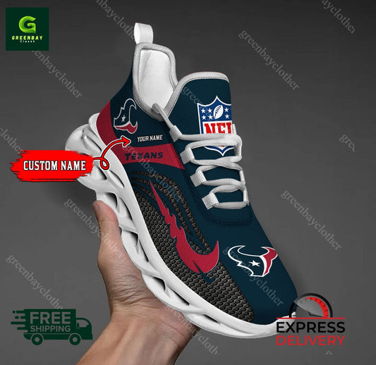 Ideafootwear Houston Texans Max Soul Shoes Sneakers For Men And Women