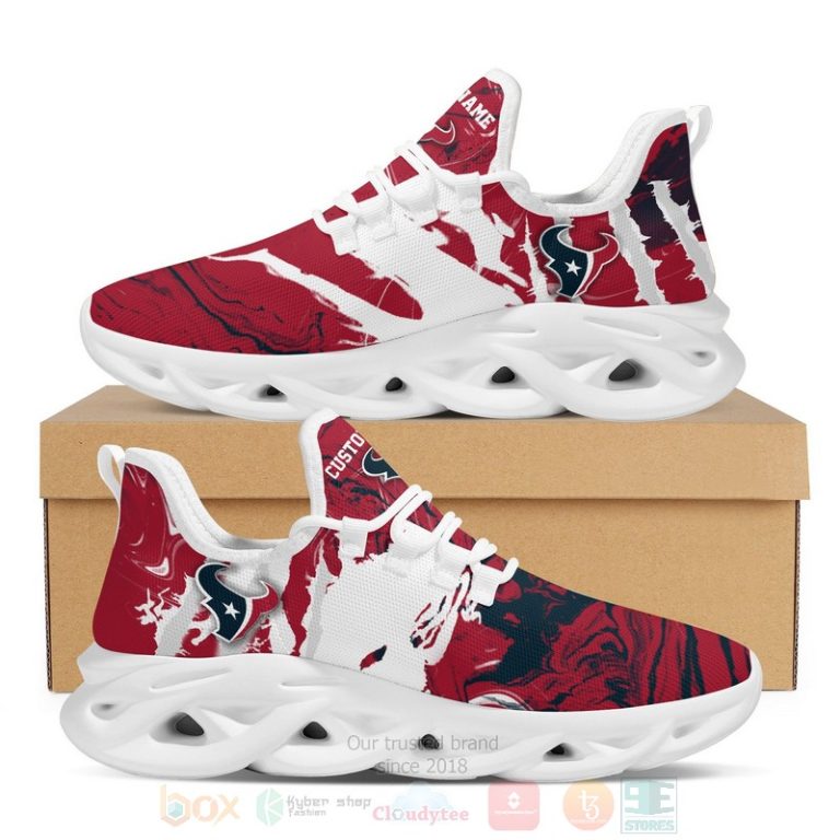 Ideafootwear Houston Texans Max Soul Shoes Sneakers For Men And Women