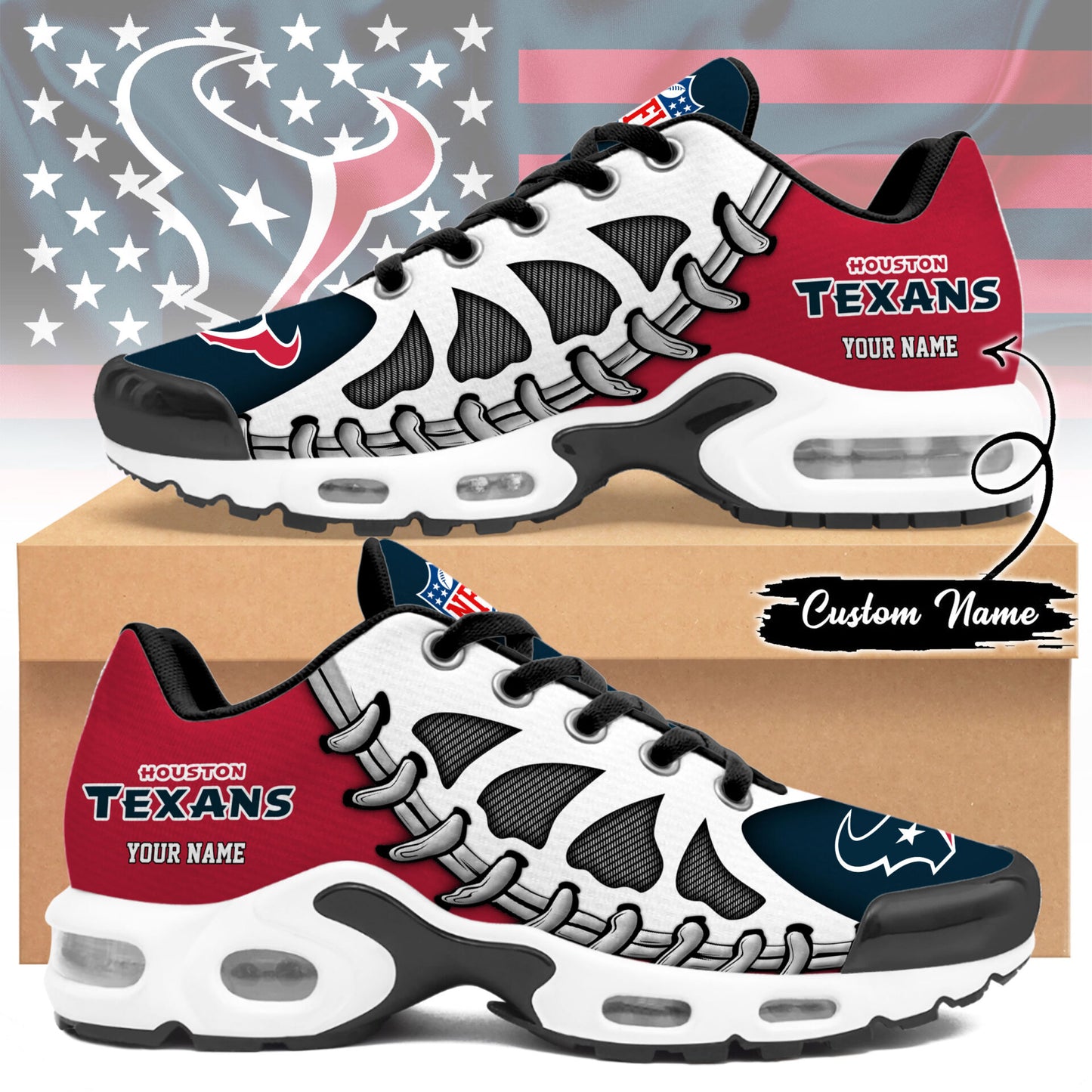 Ideafootwear Houston Texans TN Shoes Sneakers For Men And Women