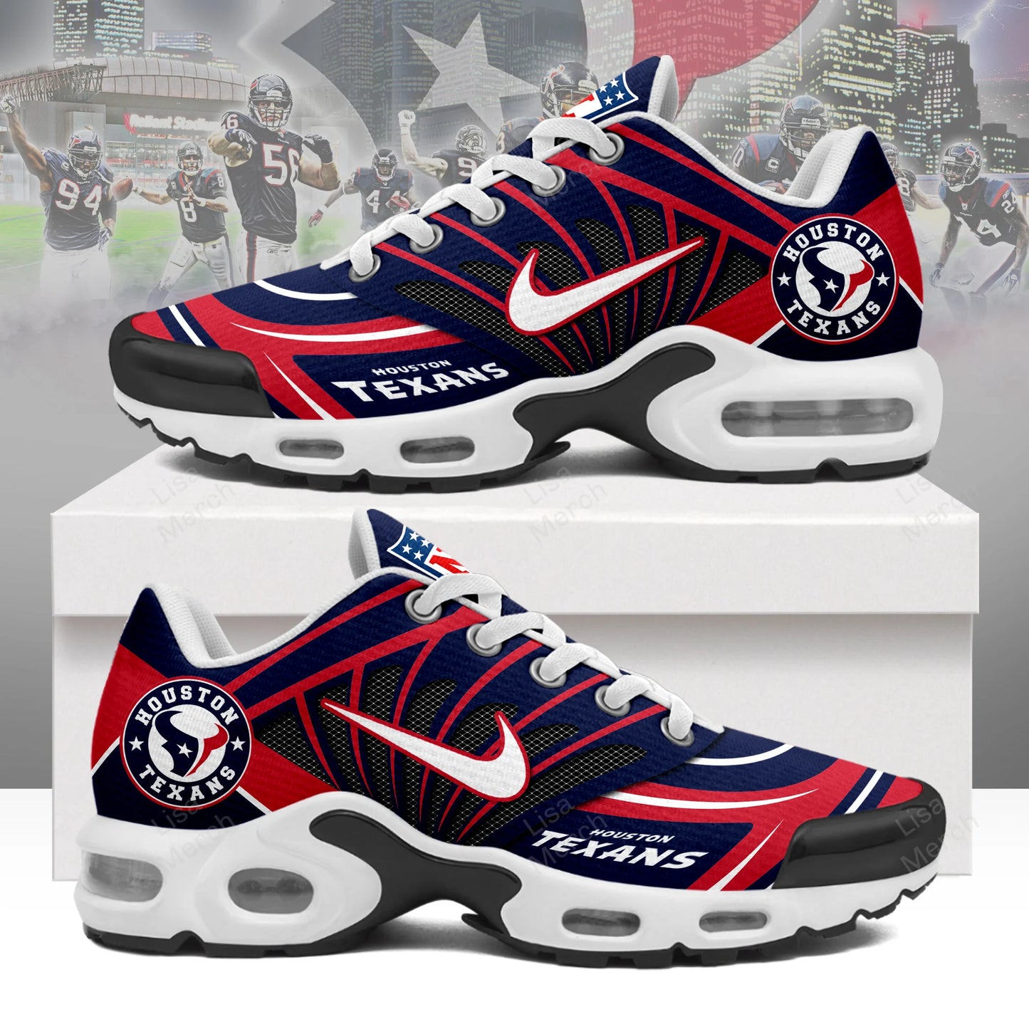 Ideafootwear Houston Texans TN Shoes Sneakers For Men And Women