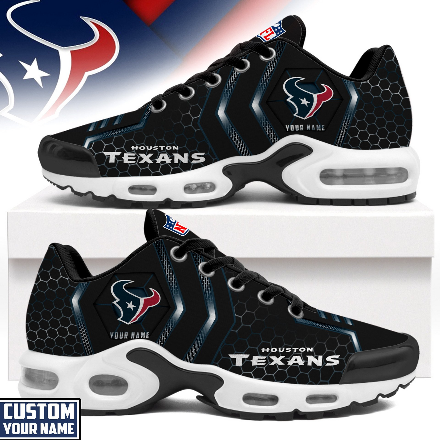 Ideafootwear Houston Texans TN Shoes Sneakers For Men And Women