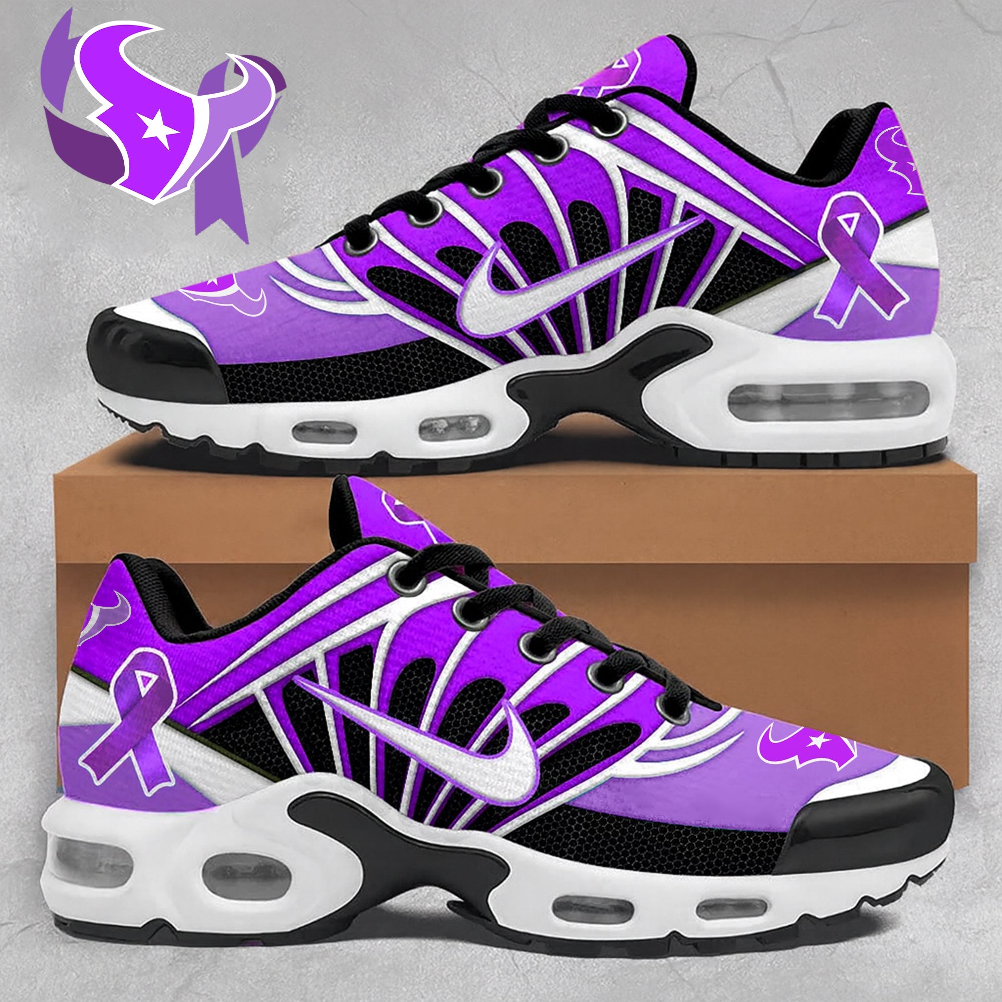Ideafootwear Houston Texans TN Shoes Sneakers For Men And Women
