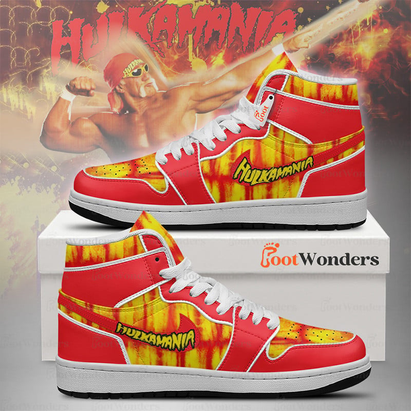 Ideafootwear Hulk Hogan AJ1 High Sneakers Shoes For Men And Women