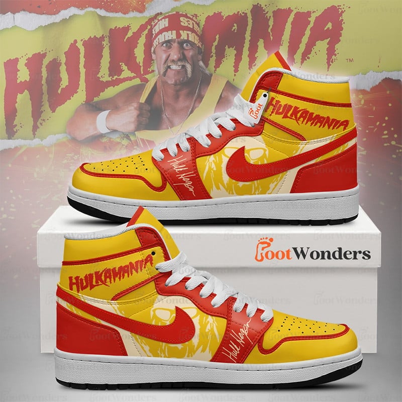 Ideafootwear Hulk Hogan AJ1 High Sneakers Shoes For Men And Women