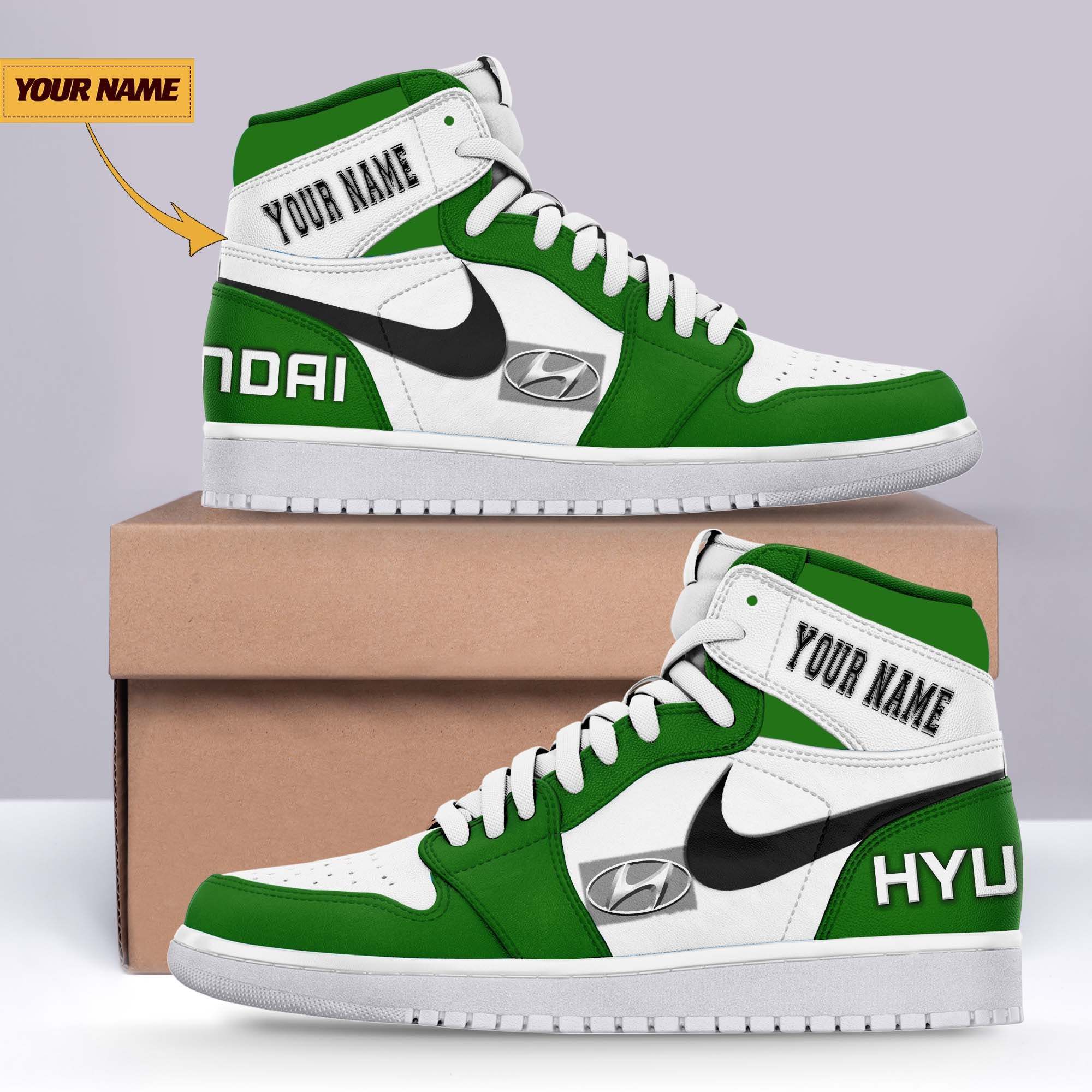 Ideafootwear Hyundai AJ1 High Sneakers Shoes For Men And Women