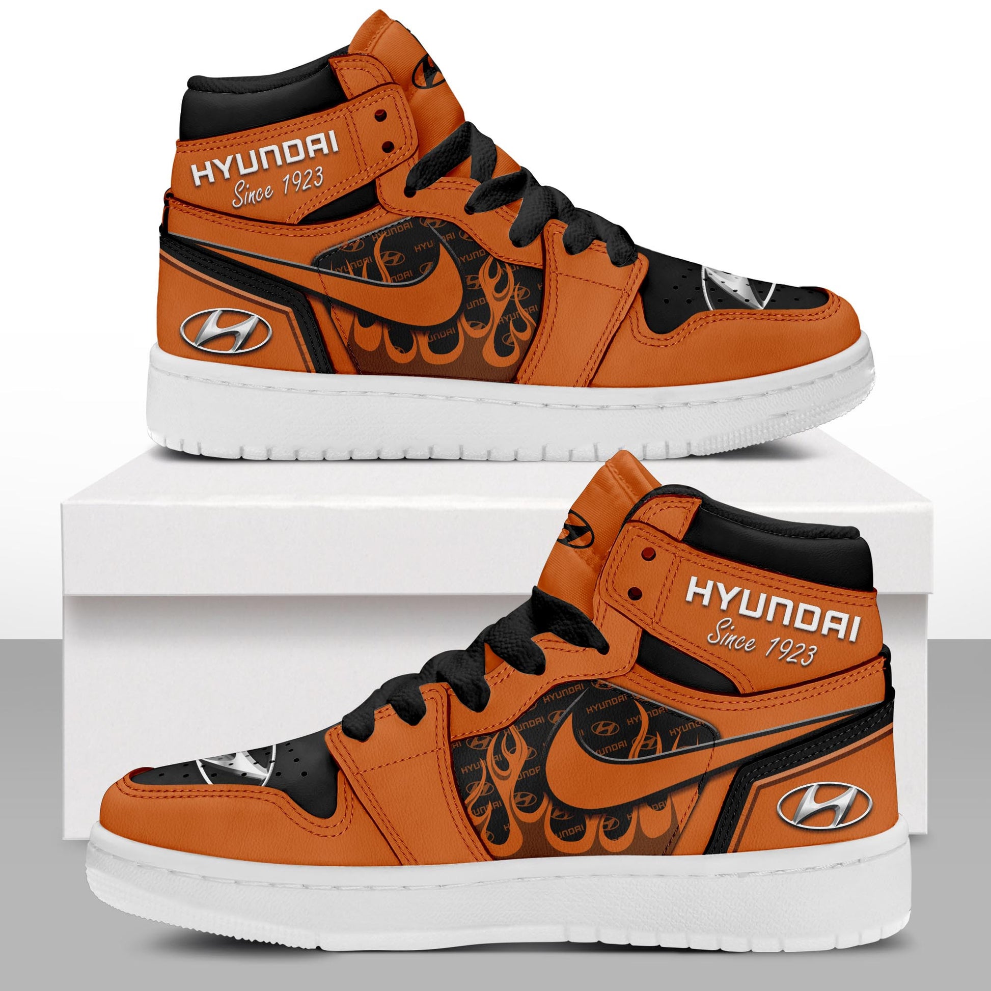 Ideafootwear Hyundai AJ1 High Sneakers Shoes For Men And Women