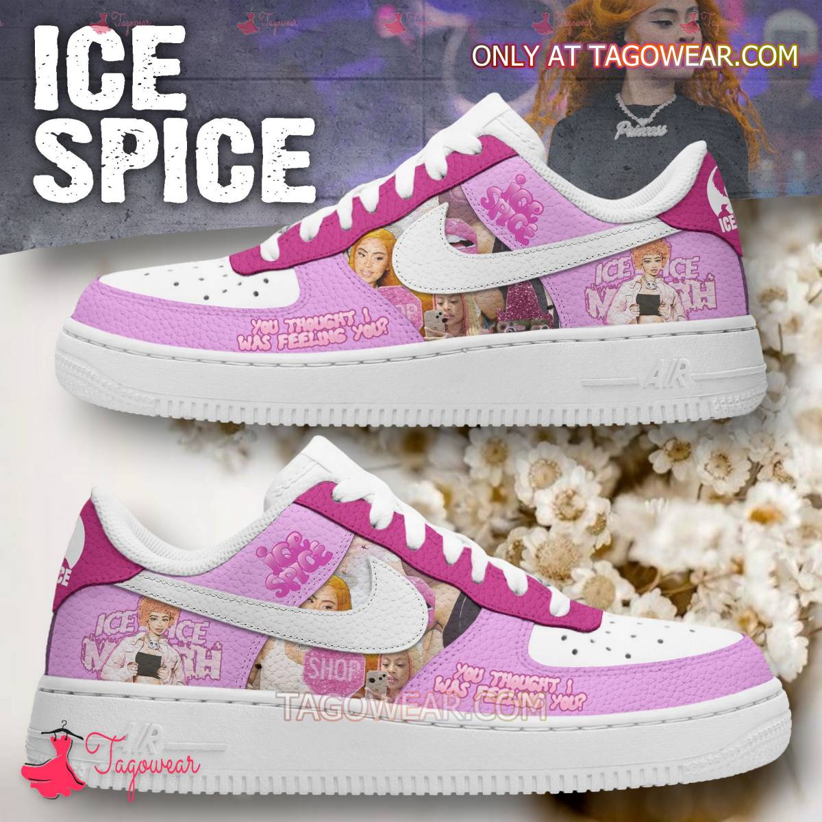 Ideafootwear Ice Spice Air Low-Top Sneakers Shoes For Men And Women 1