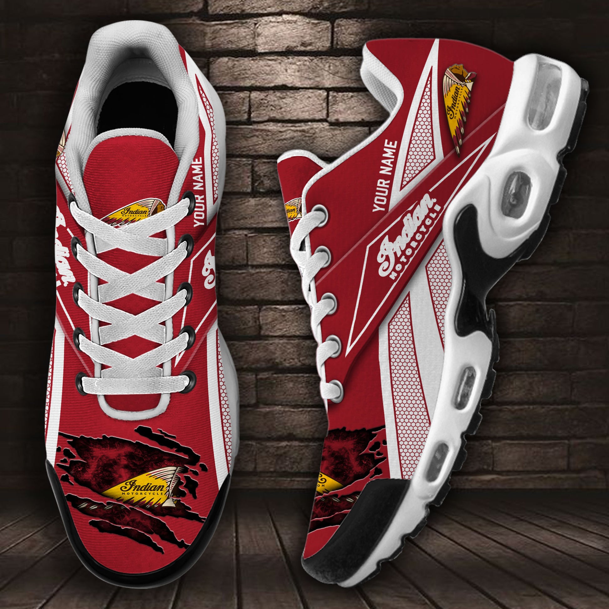 Ideafootwear Indian Motorcycle TN Shoes Sneakers For Men And Women