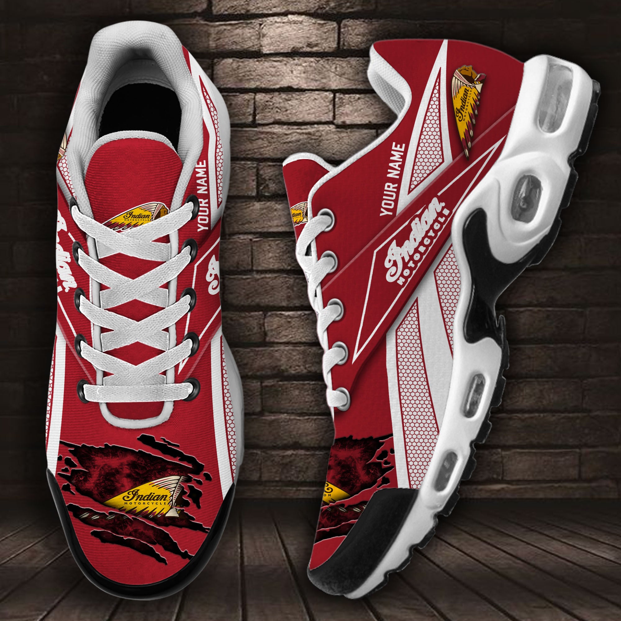 Ideafootwear Indian Motorcycle TN Shoes Sneakers For Men And Women
