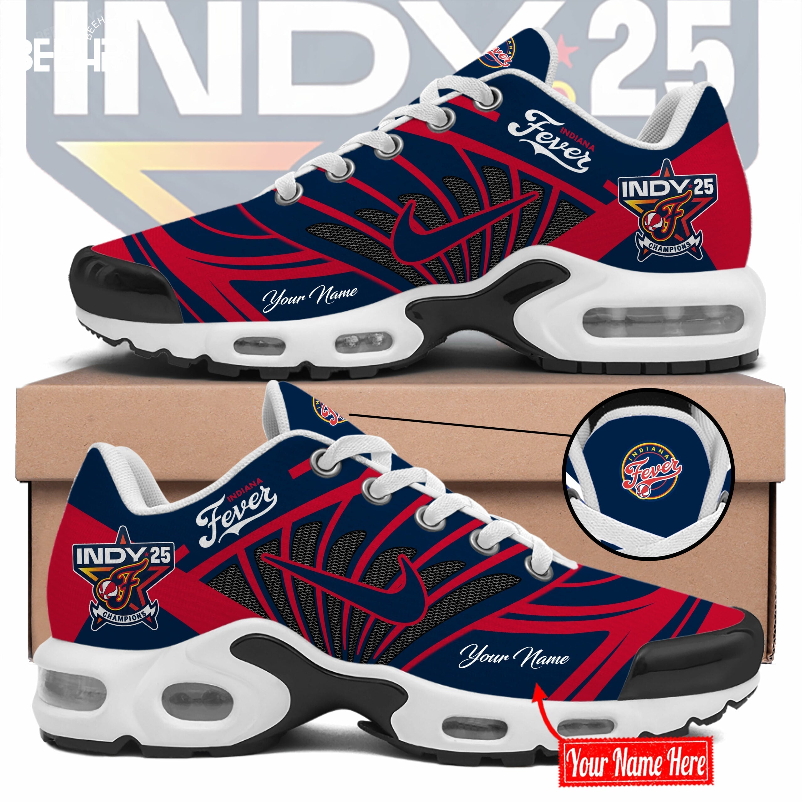 Ideafootwear Indiana Fever TN Shoes Sneakers For Men And Women