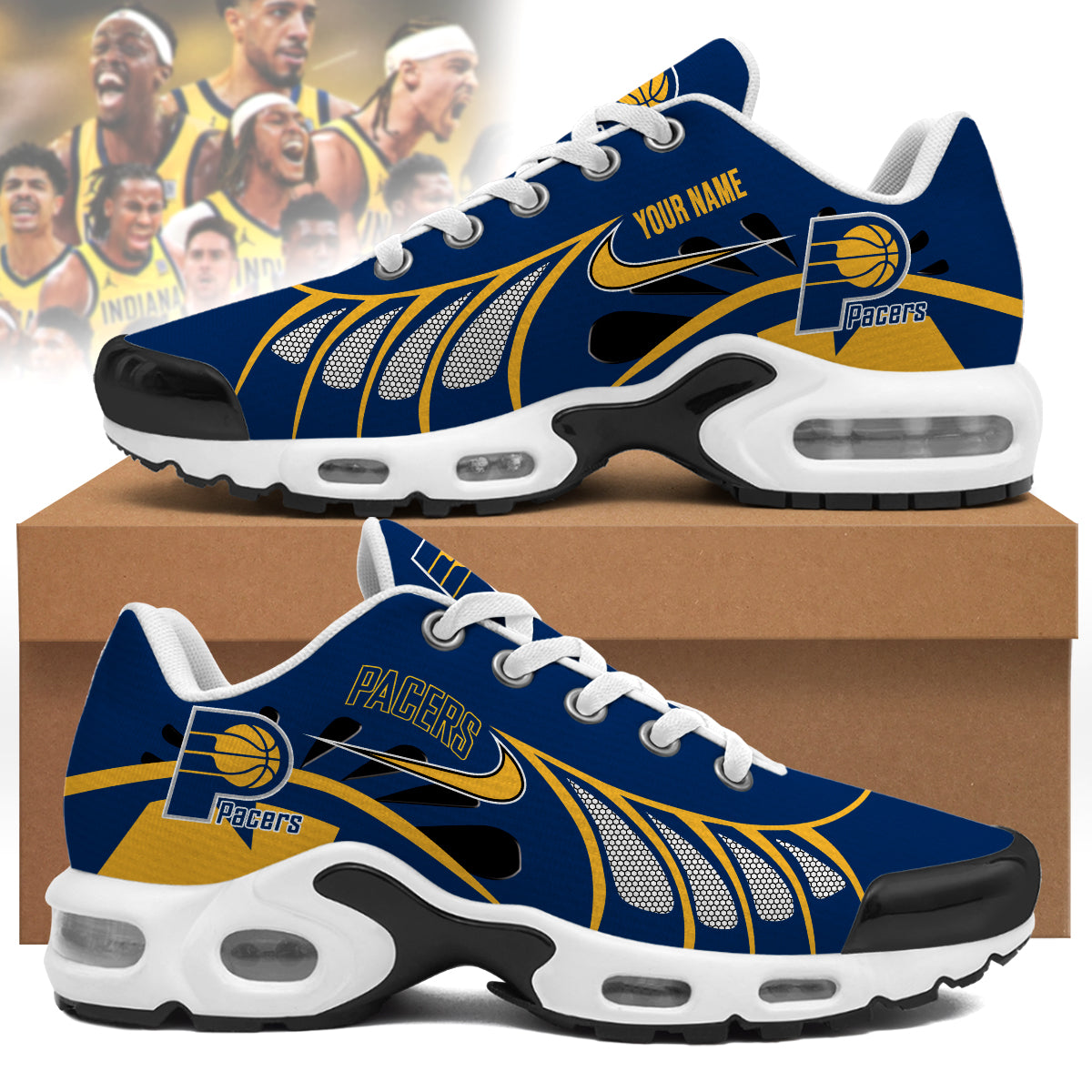 Ideafootwear Indiana Pacers TN Shoes Sneakers For Men And Women