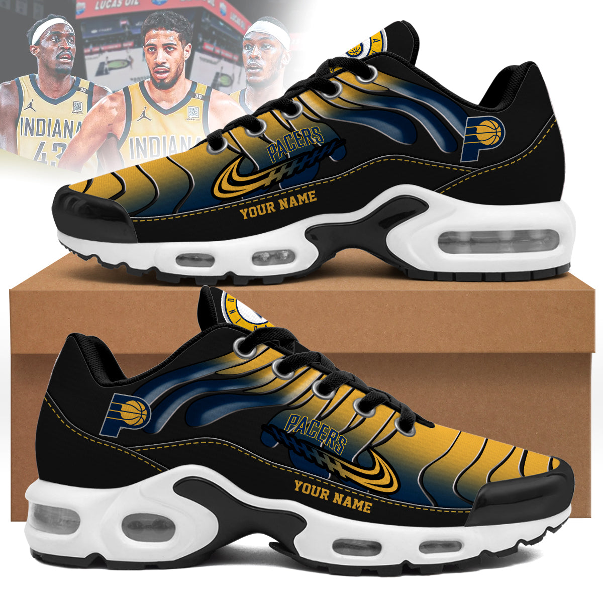 Ideafootwear Indiana Pacers TN Shoes Sneakers For Men And Women