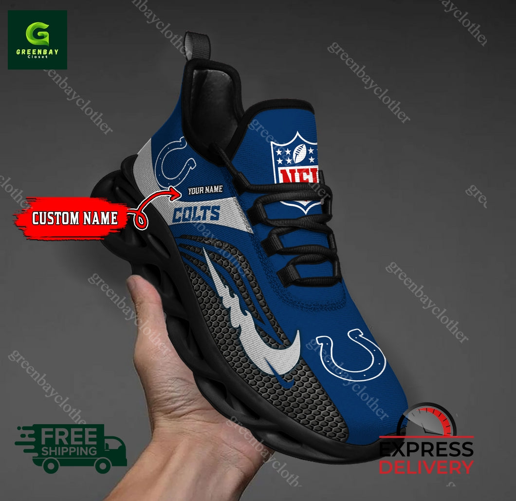 Ideafootwear Indianapolis Colts Max Soul Shoes Sneakers For Men And Women