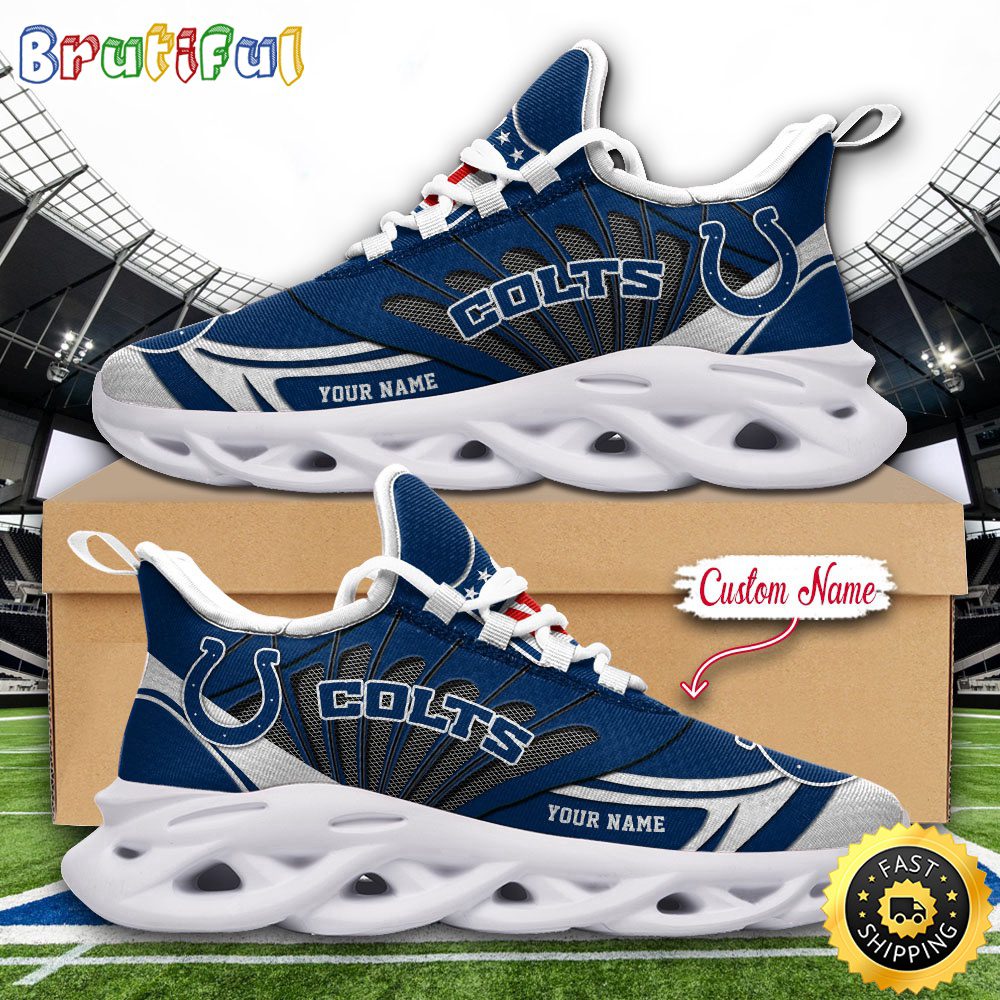 Ideafootwear Indianapolis Colts Max Soul Shoes Sneakers For Men And Women