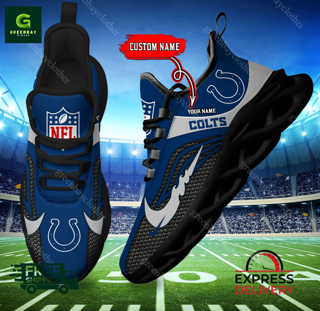 Ideafootwear Indianapolis Colts Max Soul Shoes Sneakers For Men And Women