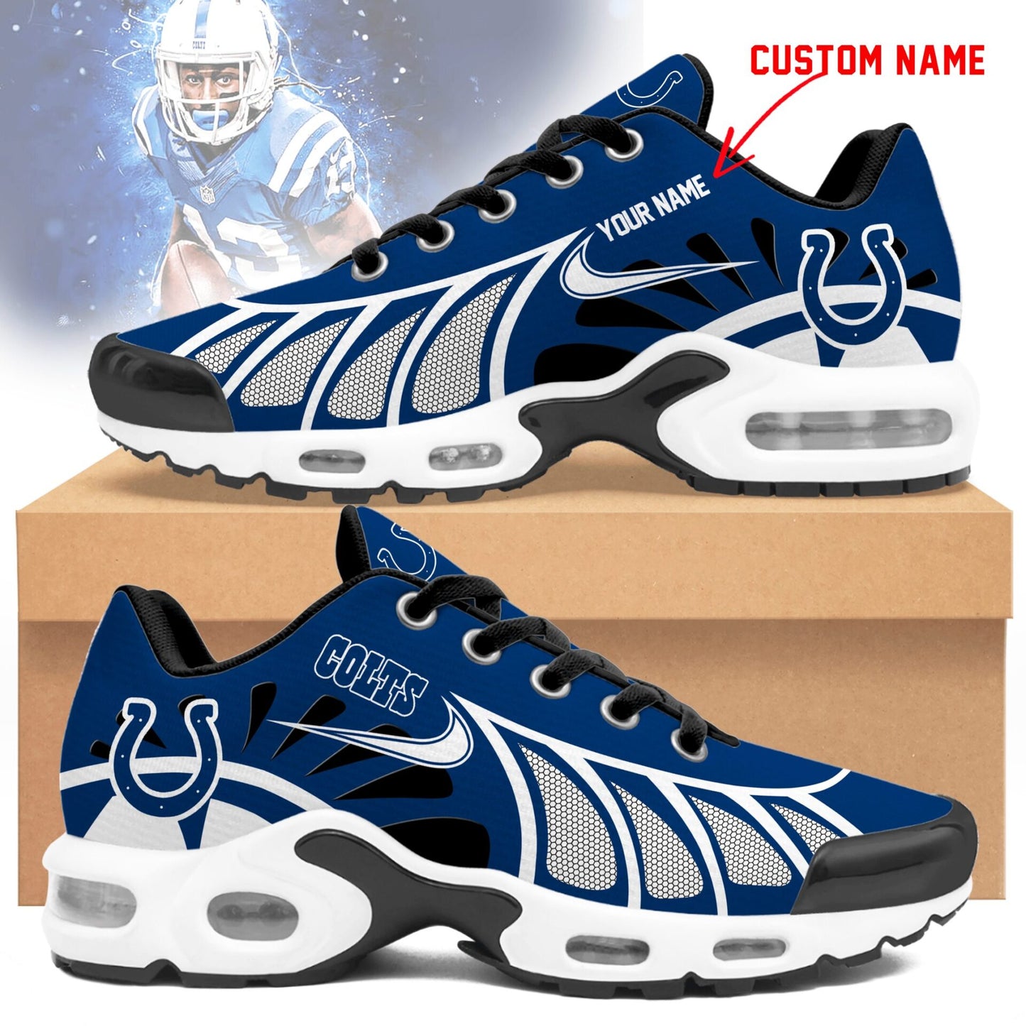 Ideafootwear Indianapolis Colts TN Shoes Sneakers For Men And Women