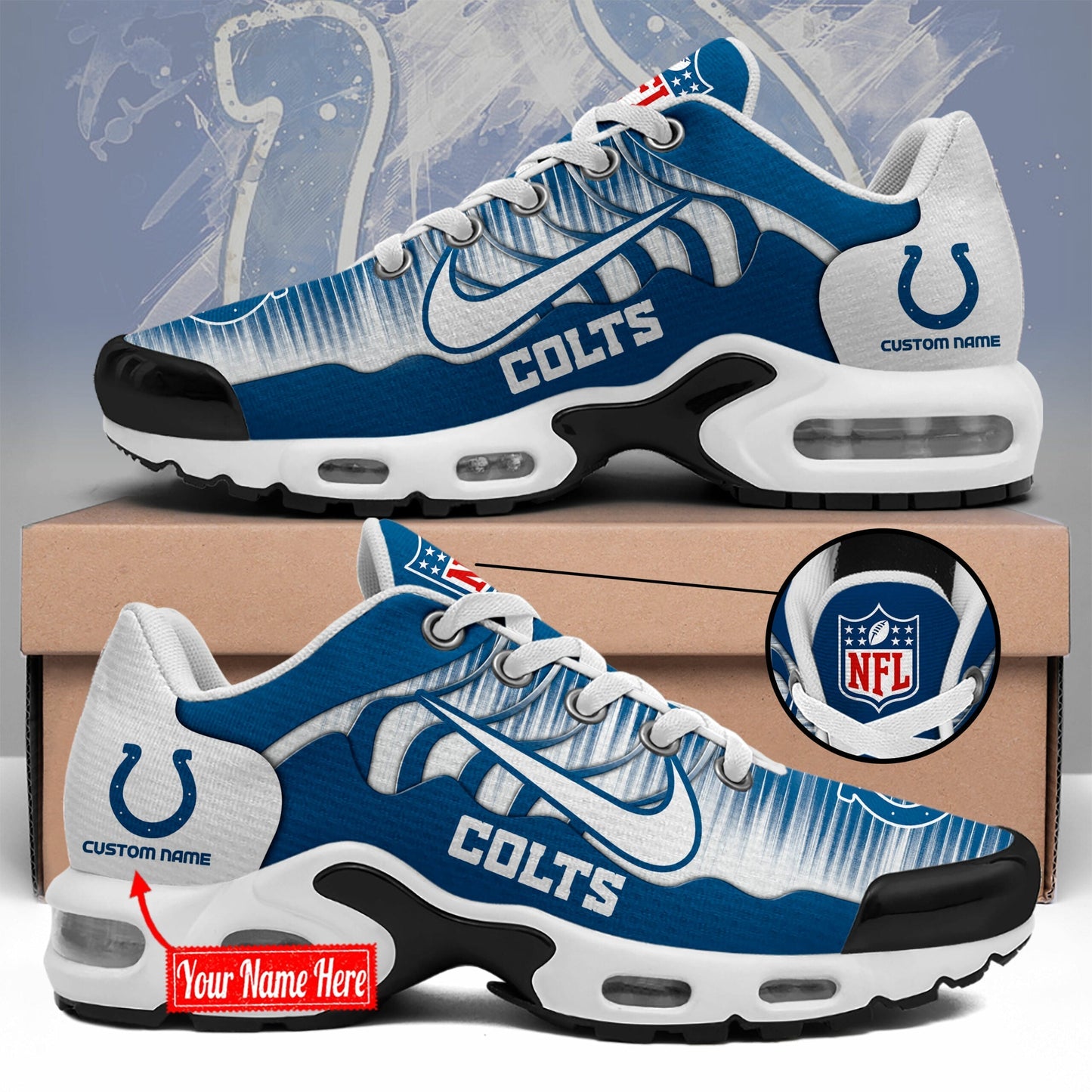 Ideafootwear Indianapolis Colts TN Shoes Sneakers For Men And Women