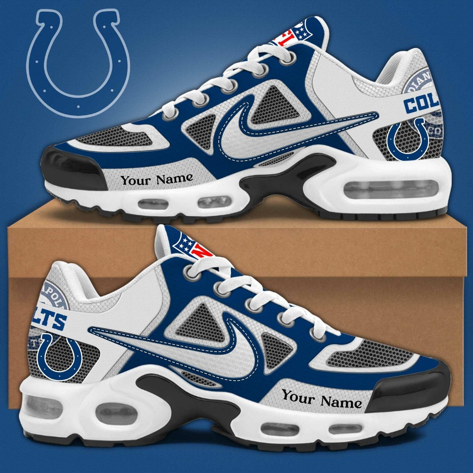 Ideafootwear Indianapolis Colts TN Shoes Sneakers For Men And Women
