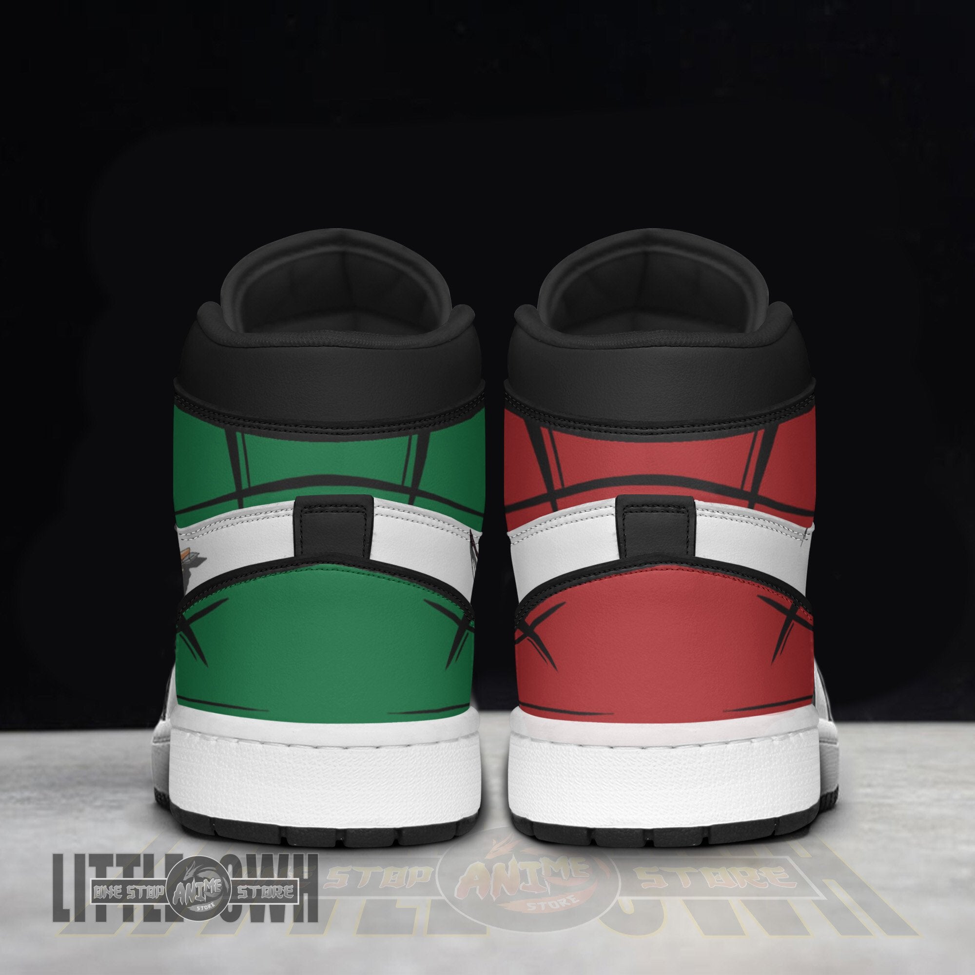 Ideafootwear Inuyasha Kagome AJ1 High Sneakers Shoes For Men And Women