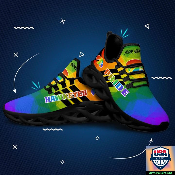 Ideafootwear Iowa Hawkeyes Max Soul Shoes Sneakers For Men And Women
