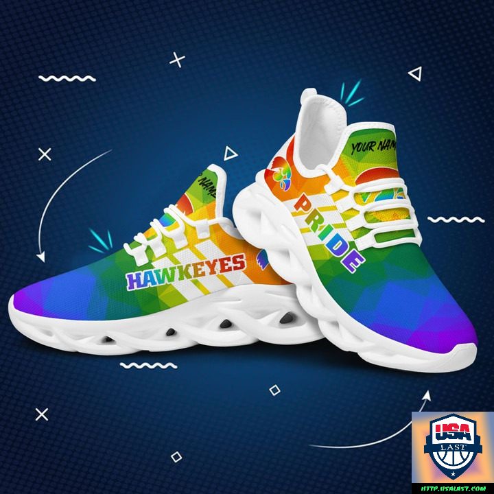 Ideafootwear Iowa Hawkeyes Max Soul Shoes Sneakers For Men And Women