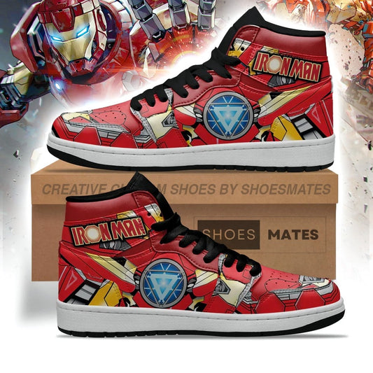 Ideafootwear Ironman AJ1 High Sneakers Shoes For Men And Women