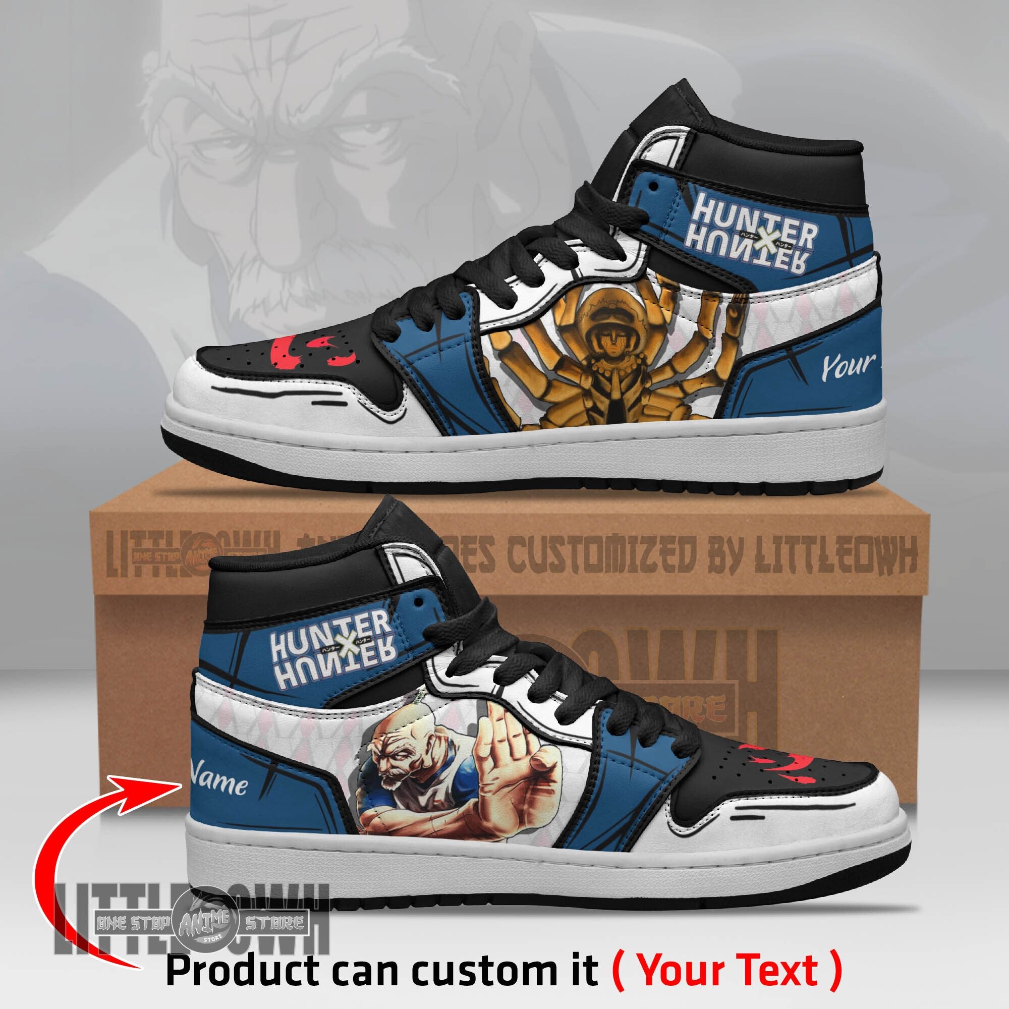 Ideafootwear Isaac Netero AJ1 High Sneakers Shoes For Men And Women