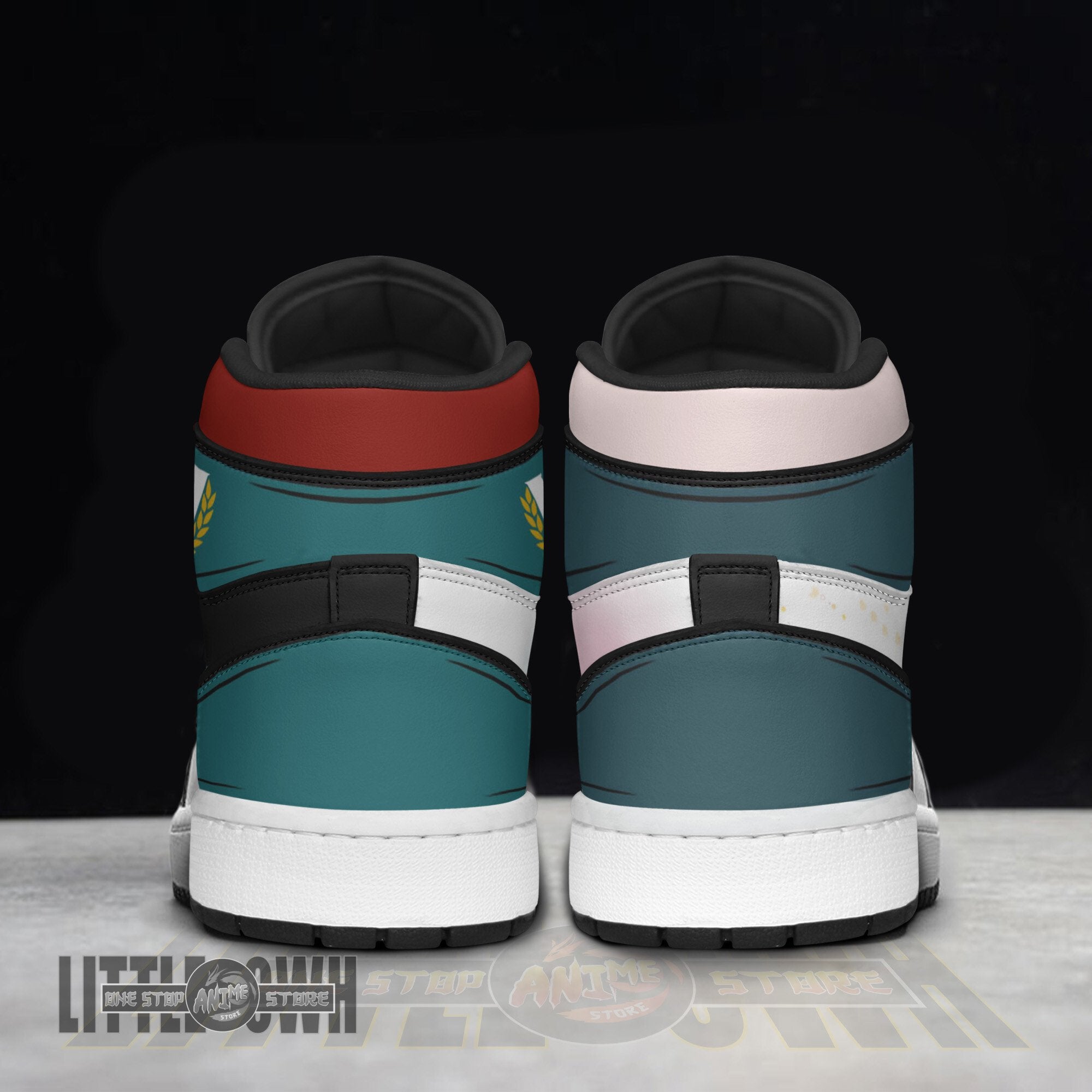 Ideafootwear Izuku Ochaco AJ1 High Sneakers Shoes For Men And Women
