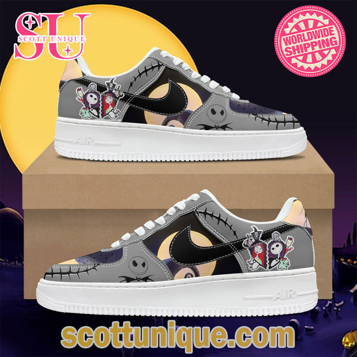 Ideafootwear Jack Skellington Air Low-Top Sneakers Shoes For Men And Women 1