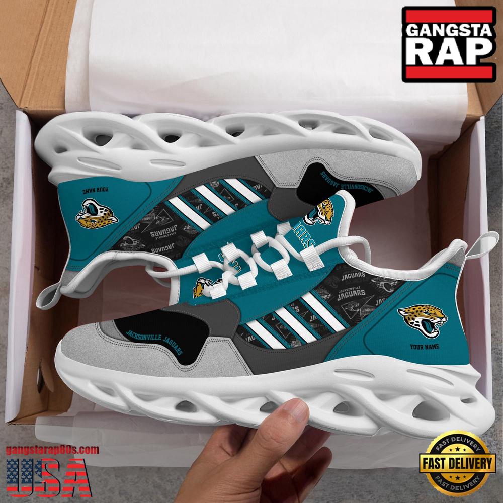 Ideafootwear Jacksonville Jaguars Max Soul Shoes Sneakers For Men And Women