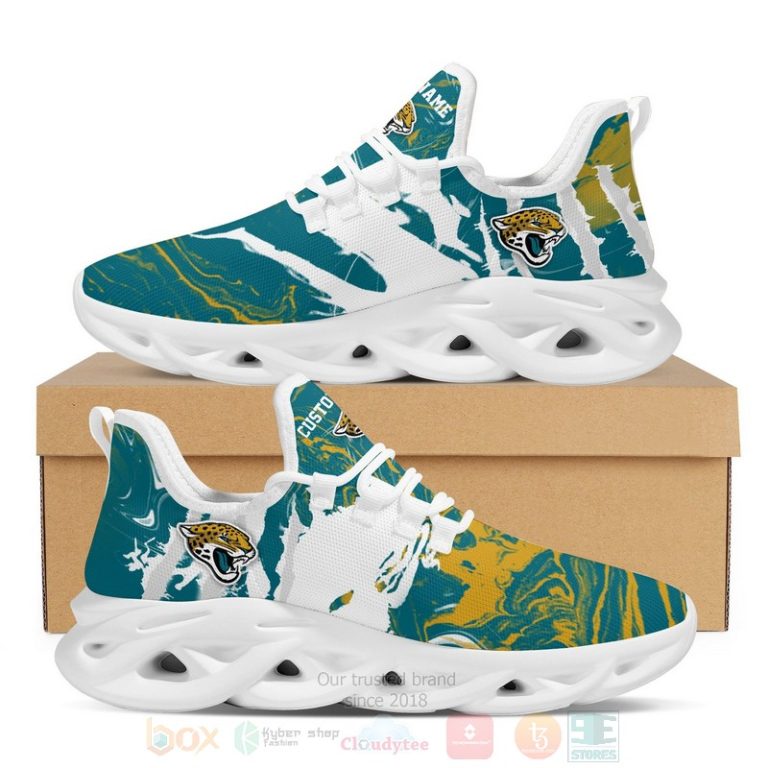 Ideafootwear Jacksonville Jaguars Max Soul Shoes Sneakers For Men And Women