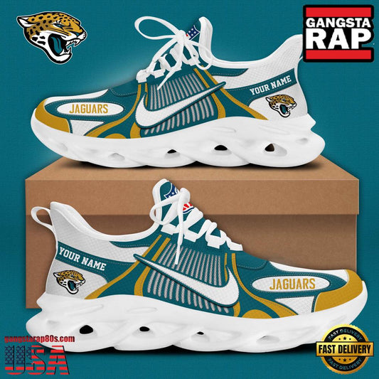 Ideafootwear Jacksonville Jaguars Max Soul Shoes Sneakers For Men And Women