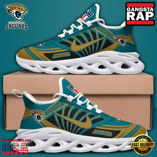 Ideafootwear Jacksonville Jaguars Max Soul Shoes Sneakers For Men And Women