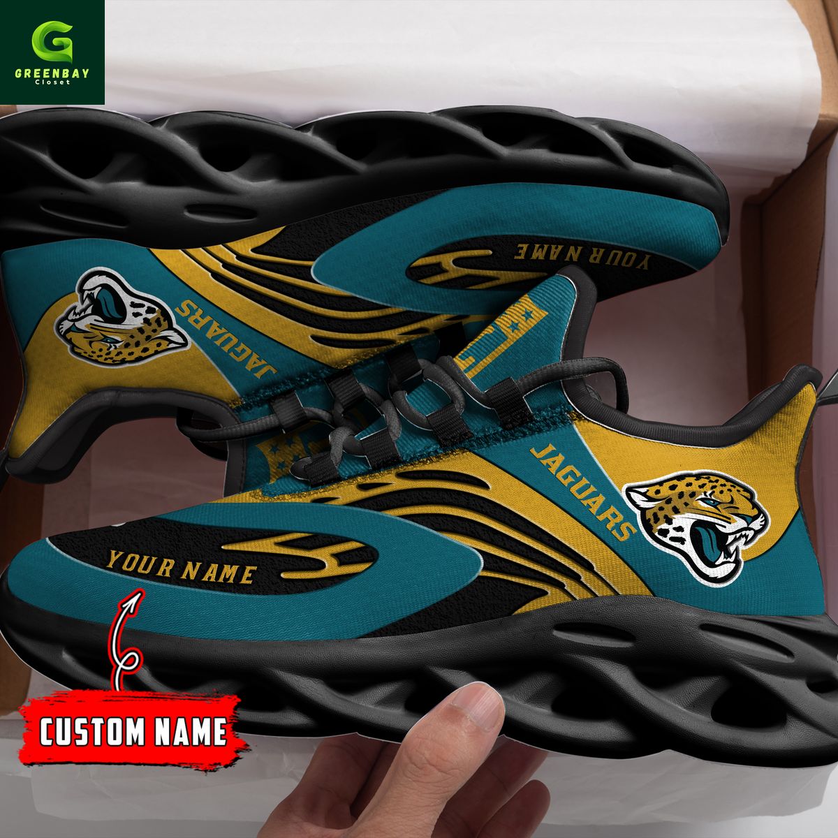 Ideafootwear Jacksonville Jaguars Max Soul Shoes Sneakers For Men And Women