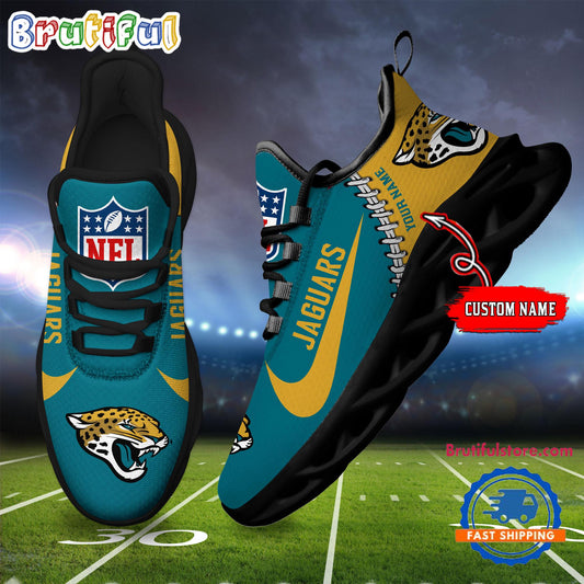 Ideafootwear Jacksonville Jaguars Max Soul Shoes Sneakers For Men And Women
