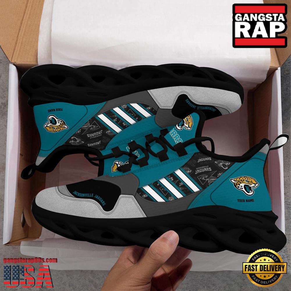 Ideafootwear Jacksonville Jaguars Max Soul Shoes Sneakers For Men And Women