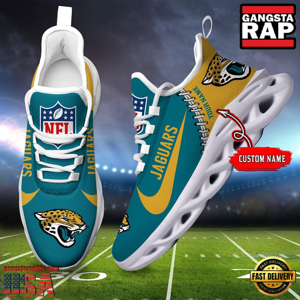 Ideafootwear Jacksonville Jaguars Max Soul Shoes Sneakers For Men And Women
