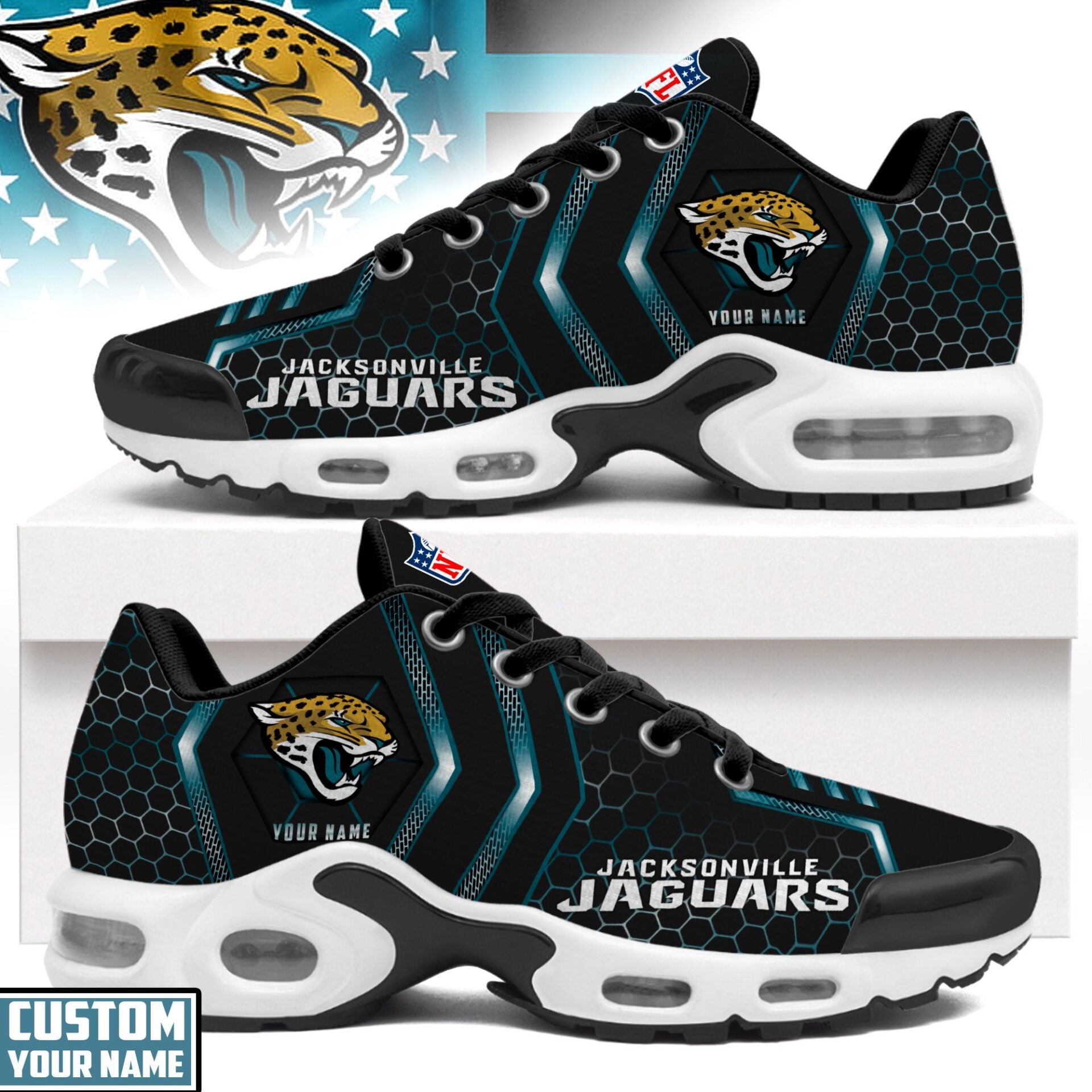 Ideafootwear Jacksonville Jaguars TN Shoes Sneakers For Men And Women