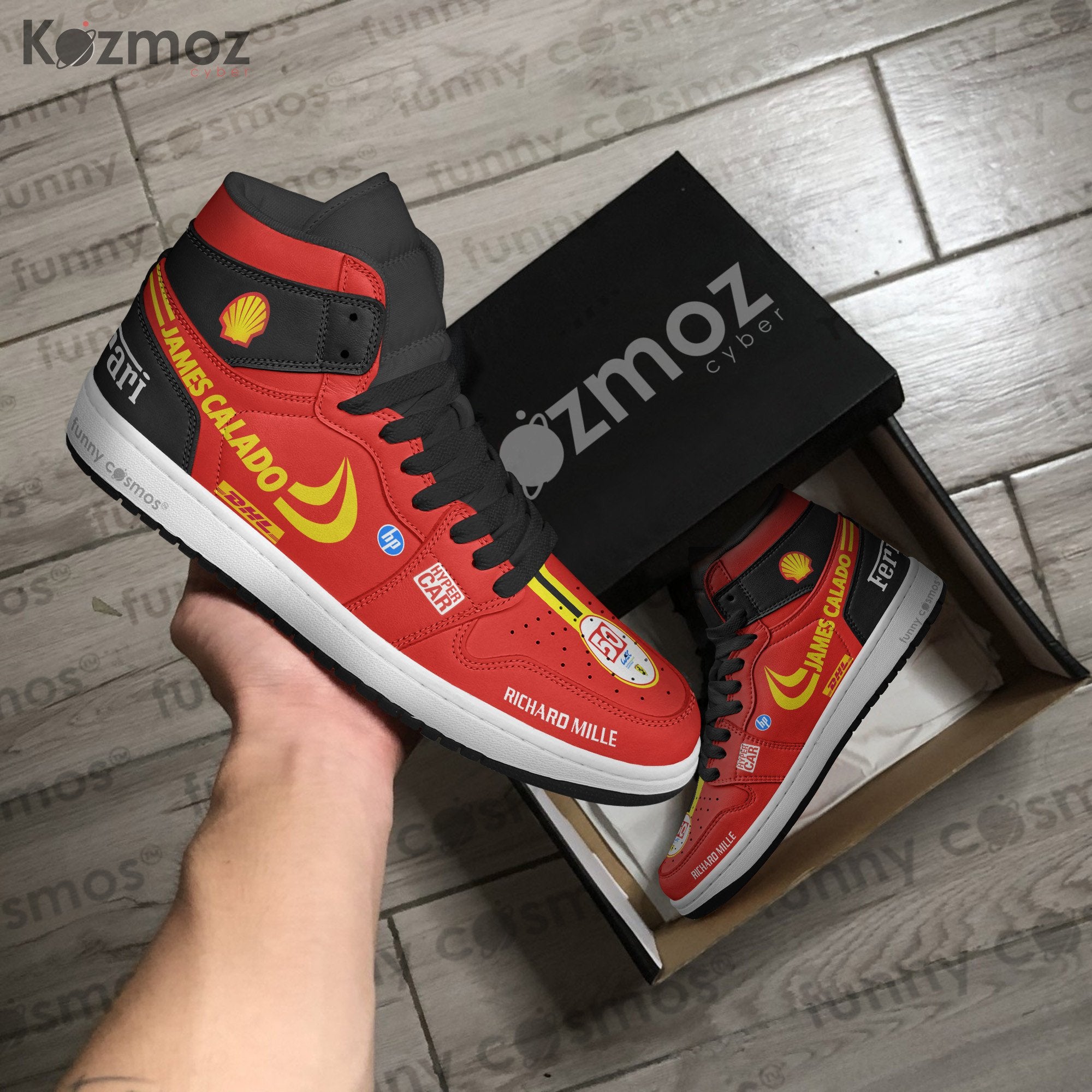 Ideafootwear James Calado AJ1 High Sneakers Shoes For Men And Women