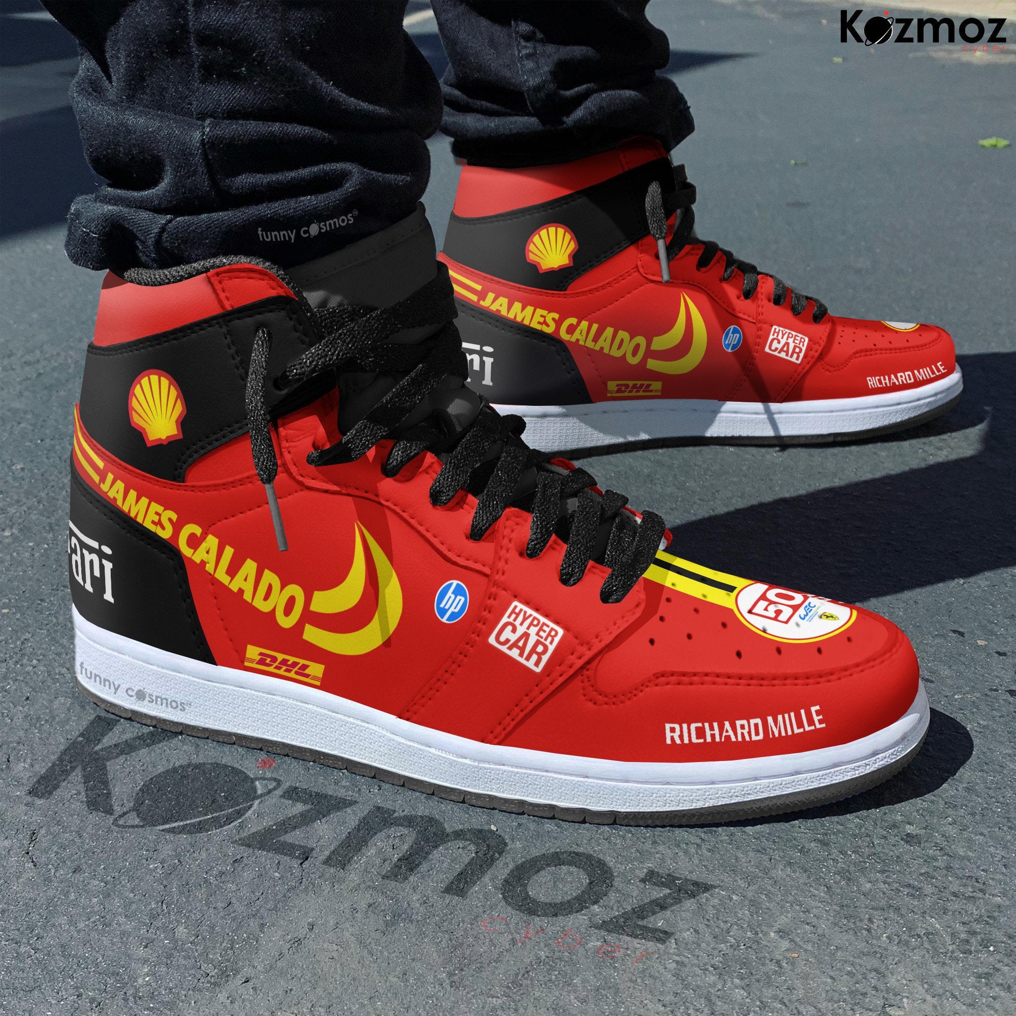 Ideafootwear James Calado AJ1 High Sneakers Shoes For Men And Women