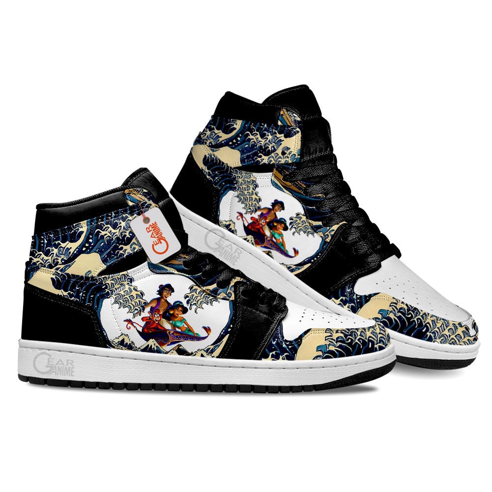Ideafootwear Jasmine and Aladdin AJ1 High Sneakers Shoes For Men And Women