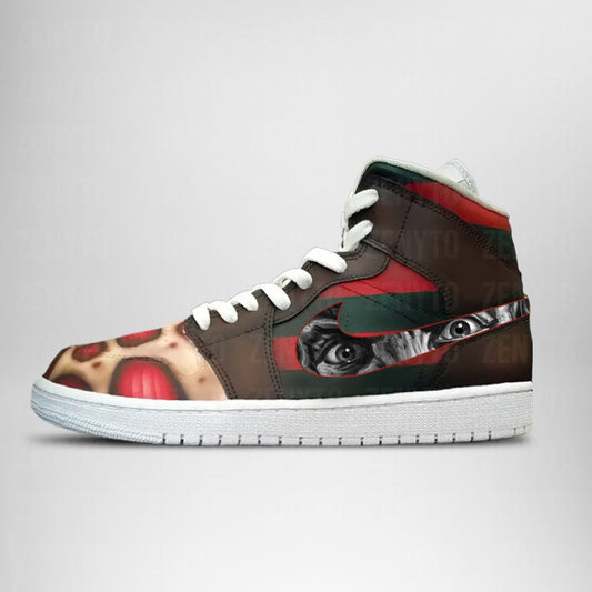 Ideafootwear Jason Voorhees Halloween V3 AJ1 High Sneakers Shoes For Men And Women