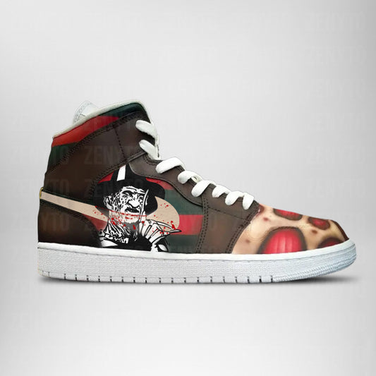 Ideafootwear Jason Voorhees Halloween V4 AJ1 High Sneakers Shoes For Men And Women