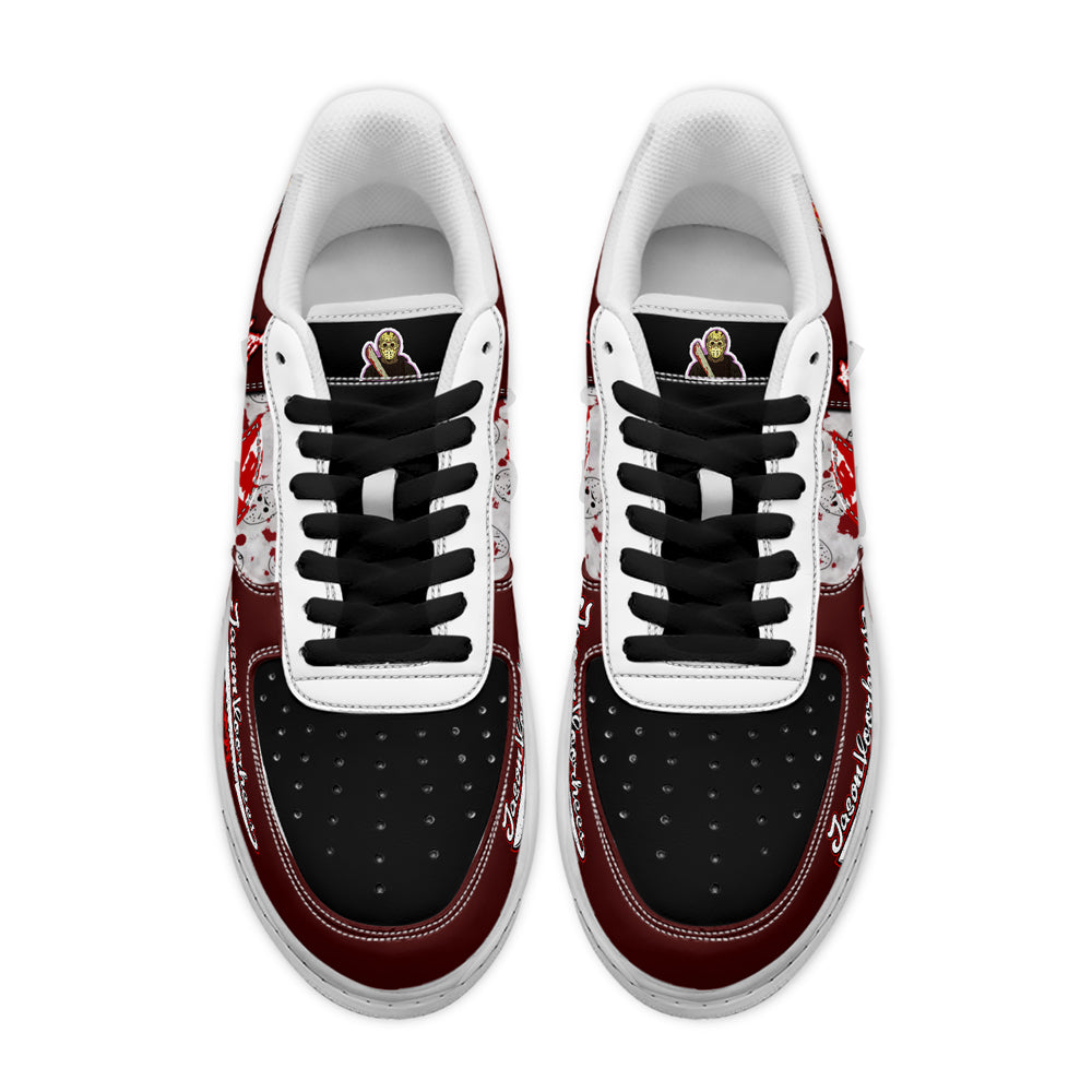 Ideafootwear Jason Voorhees x Halloween Air Low-Top Sneakers Shoes For Men And Women 2