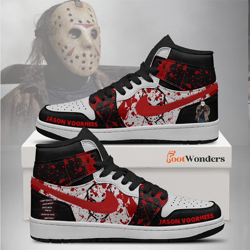 Ideafootwear Jasonoorhees AJ1 High Sneakers Shoes For Men And Women