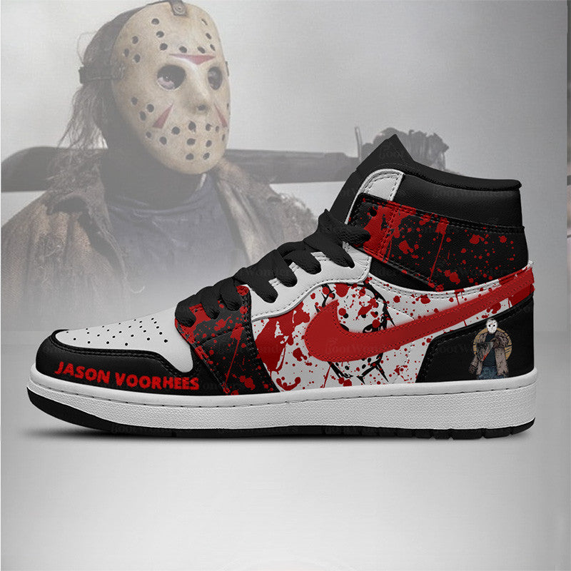 Ideafootwear Jasonoorhees AJ1 High Sneakers Shoes For Men And Women