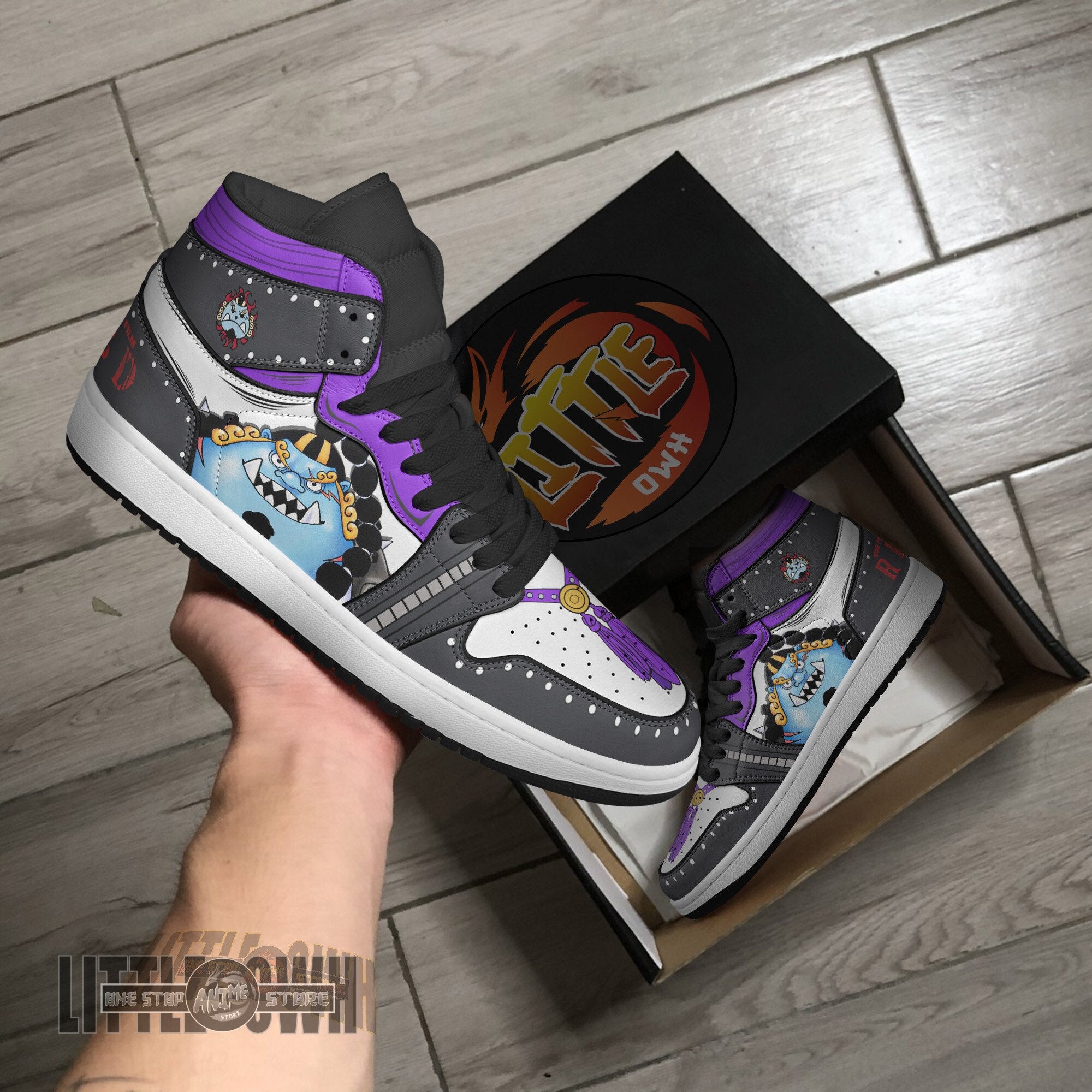 Ideafootwear Jinbe AJ1 High Sneakers Shoes For Men And Women