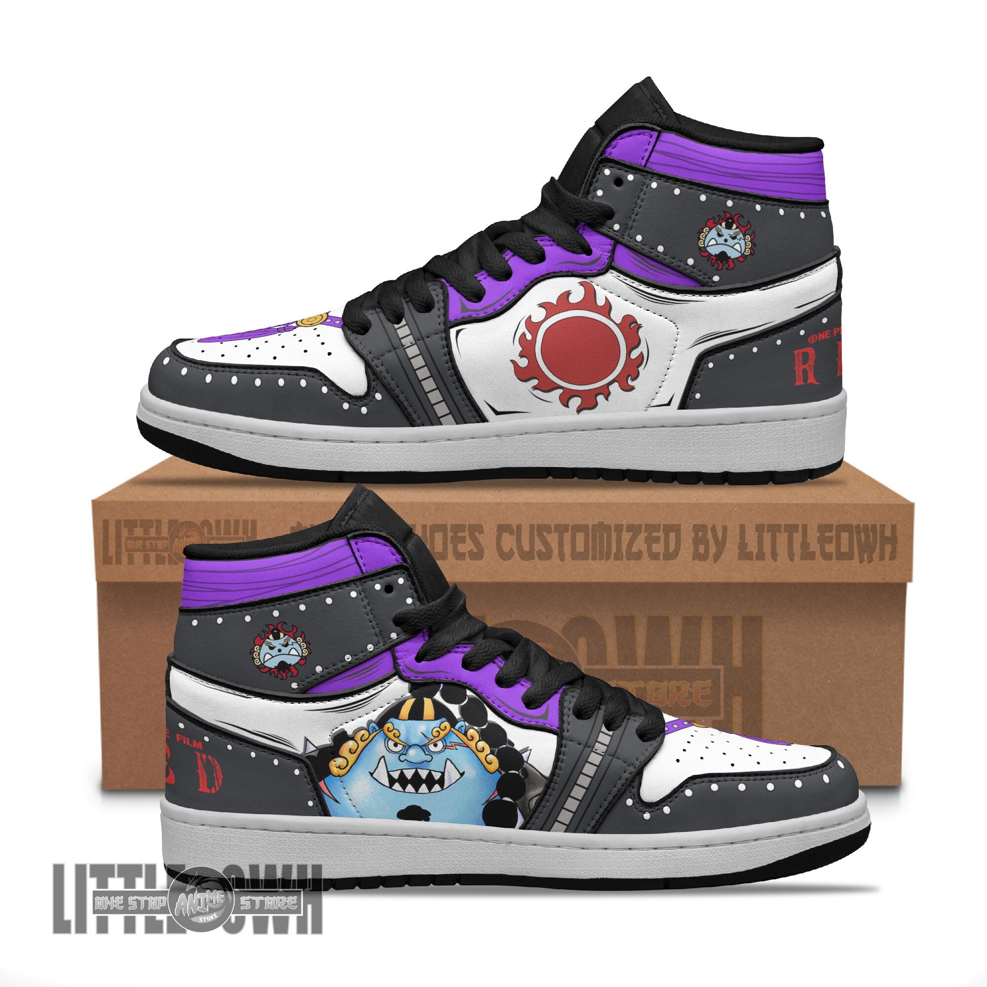 Ideafootwear Jinbe AJ1 High Sneakers Shoes For Men And Women