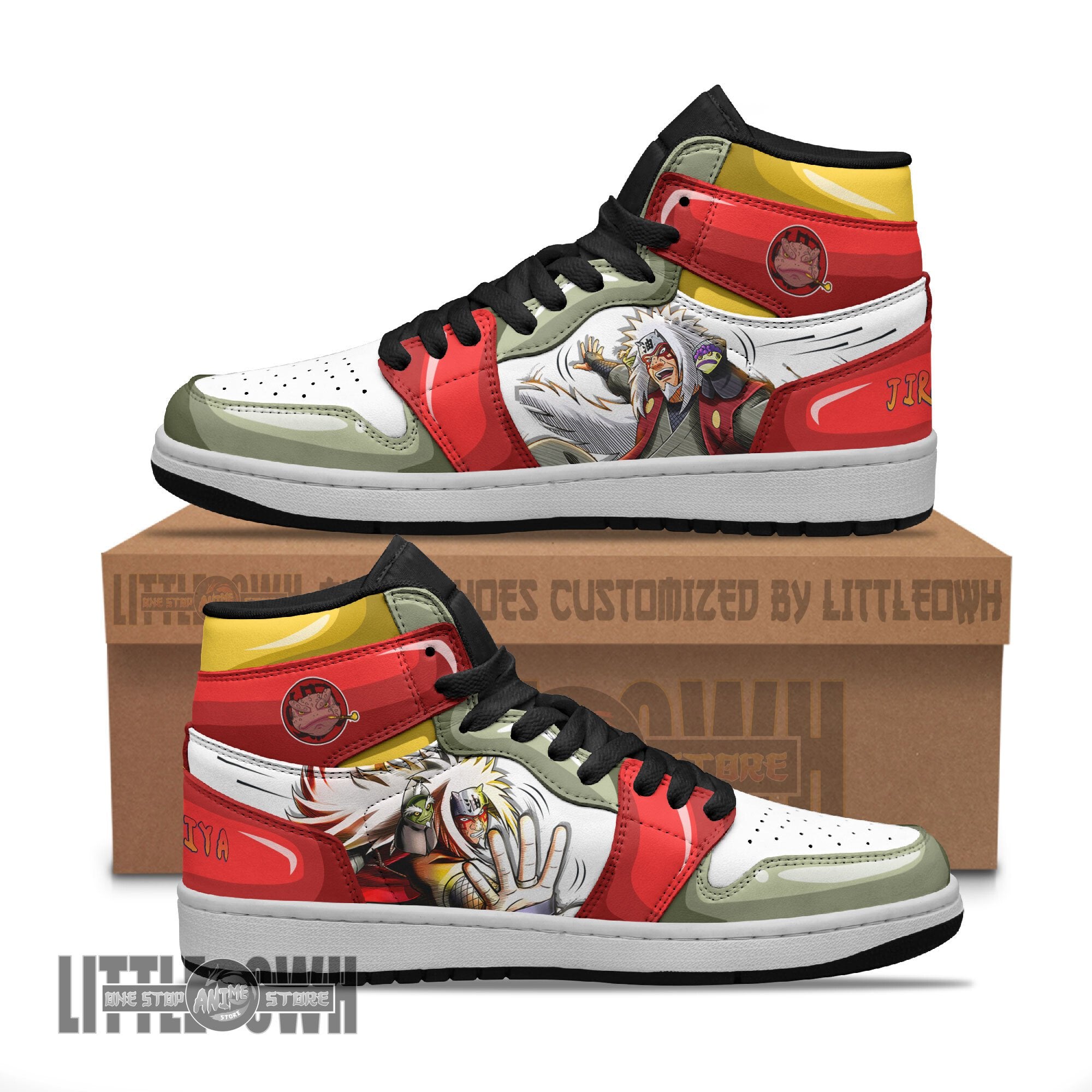 Ideafootwear Jiraiya AJ1 High Sneakers Shoes For Men And Women